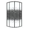 Душевой уголок Niagara Eco NG-1007-14BLACK профиль черный матовый, стекло с узором, 90x90x190