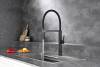 Смеситель для кухни AQUAme Cucina AQM9904MB с гибким изливом, черный матовый фото 13
