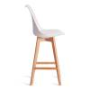 Стул барный Tetchair Tulip Bar (mod. C1014H-1) 21243 White (Белый) 70029/ натуральный 42x47.5x104 фото 2