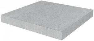 Ступень Kerama Marazzi Фондамента DL500700R/GCA Угловая Клееная Пепельный Светлый 33x33