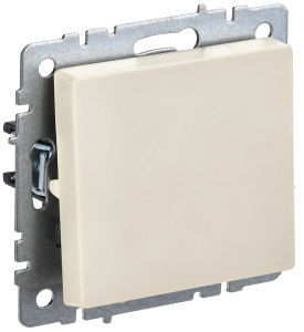 Выключатель 1-клавишный проходной IEK Brite BR-V12-0-10-K10 бежевый