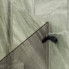 Шторка на ванну MaybahGlass MGV-653-6 70.5x140, поворотная, стекло графит матовый 6 мм, профиль черный фото 4