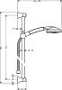 Душевой гарнитур Hansgrohe Raindance Classic 100 AIR 3 jet 27841000 Unica Classic фото 4