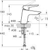 Смеситель для раковины VitrA Solid S A42440EXP фото 3
