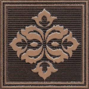 Вставка Kerama Marazzi Версаль AD/B400/SG929720R коричневый обрезной 7x7x0.9