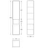 Шкаф-пенал Kerama Marazzi Plaza Modern PLB.M.170\WHT подвесной 170 белый 2 дверцы push фото 2