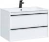 Мебель для ванной Aquanet Lino 80 белый матовый фото 2
