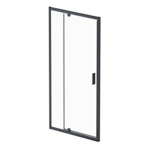 Душевая дверь в нишу Am.Pm Gem W90G-100-1P-BT профиль черный матовый, стекло прозрачное, 100x195