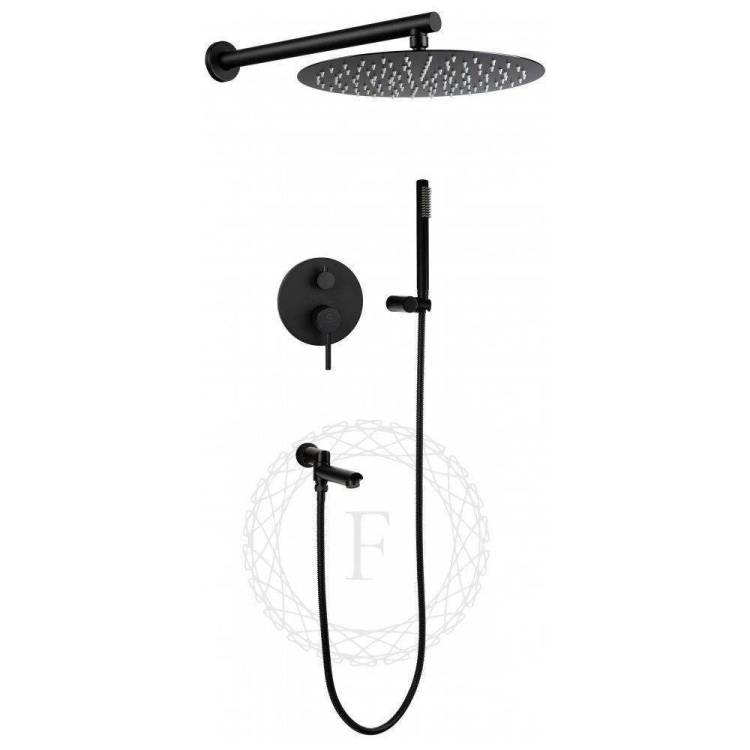 Душевая система Filarete Roun FL1020BL черный