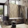 Шторка на ванну MaybahGlass MGV-64-5у стекло прозрачное, профиль хром матовый, 1400x800 фото 3