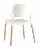Стул Stool Group Bistro 8086 WHITE белый с деревян. ножками фото 4