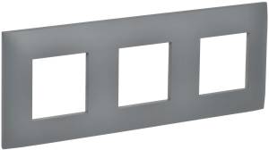 Рамка 3-постовая IEK Skandy SK-M32-K03 серый