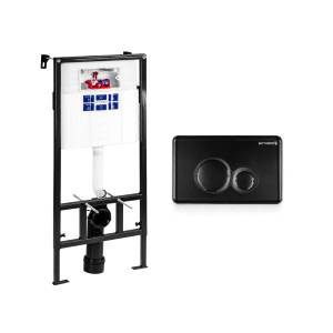 Система инсталляции для унитазов Bettoserb Sava Fix Slim SET40006459 клавиша черный матовый