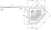 Поддон для душа BLB Universal Pentagonal HG CP90 BLB 90х90 фото 4