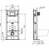 Унитаз с инсталляцией Ideal Standard Prosys Oleas™ Tesi с пневматической панелью смыва, Euro White (Евробелый) фото 6