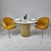 Стол Bradex Home Aura RF 0836 керамогранит Ravena Natural (матовый), золото 110x110x75 фото 15