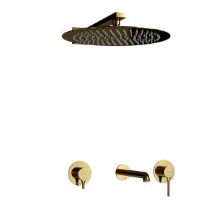 Душевой комплект Wasserkraft Rhein (Рейн) 9951.99DVR2.183.263.443PG золото глянцевое