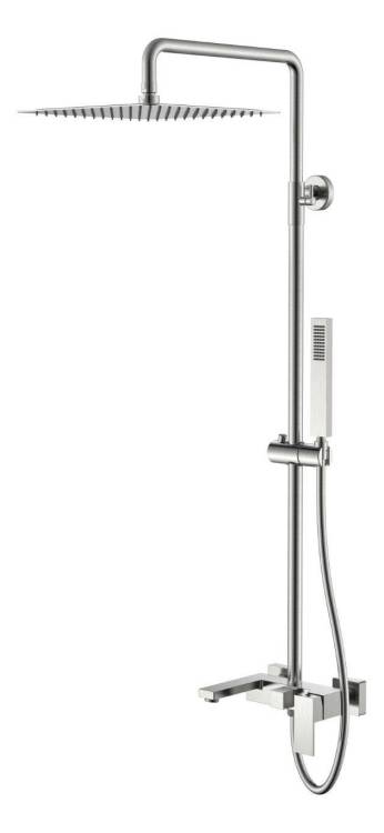 Стойка для душа Boheme Qubic 478-NB Nikel Brush