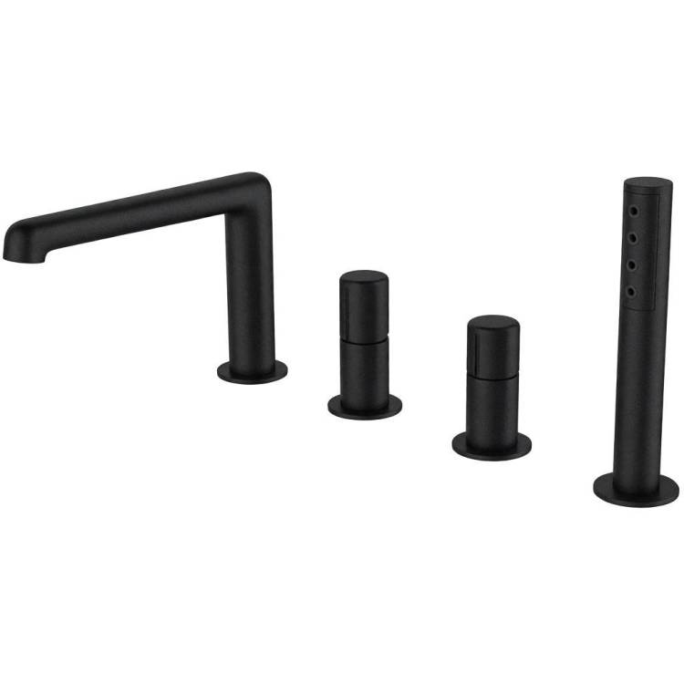 Смеситель BelBagno UNO-BVD4-NERO хром