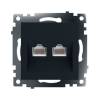 Розетка компьютерная 2-местная Stekker GLS00-7109-05 50007