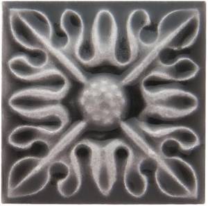 Вставка Adex Studio Adst4065 Taco Relieve Flor Nº 2 Volcanico 3x3