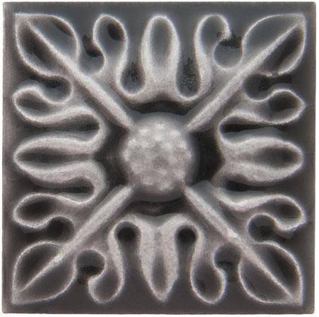 Вставка Adex Studio Adst4065 Taco Relieve Flor Nº 2 Volcanico 3x3