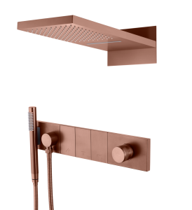 Душевой комплект Boheme Zodiac 132-BRB трехпозиционная, Brushed Bronze