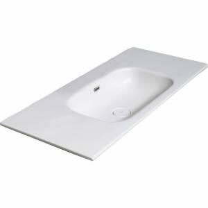 Раковина Armadi Art Vallessi 838-120-WG моноблок, 120 см, белая глянцевая