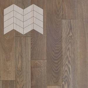 Паркетная доска Lab Arte Chevron Дуб Рустик Гамлет лак 450-600x150x14