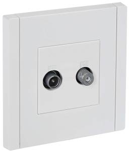 ТВ-розетка TV+SAT IEK Forte&Piano FP-AF20-O-K01 белый