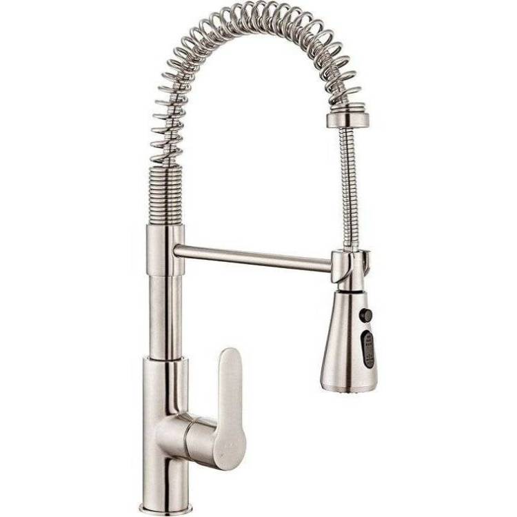 Смеситель для кухни E.C.A. Nita 102518106EX с гибким изливом, сталь