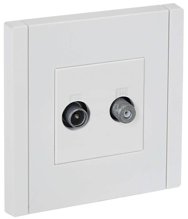ТВ-розетка TV+SAT IEK Forte&Piano FP-AF20-O-K01 белый