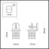 Уличный настенный светильник Odeon Light Nature House 4042/1W фото 2