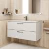 Тумба с раковиной Uperwood Foster New KFosterNEW100w подвесная, белая, 100 см фото 6