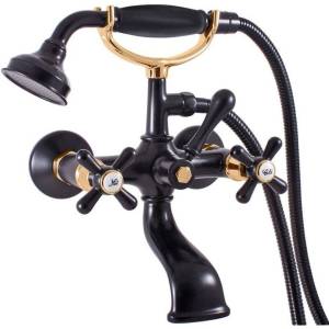 Смеситель для ванны Rav Slezak Morava Retro MK159.5/2CMATZ черный матовый