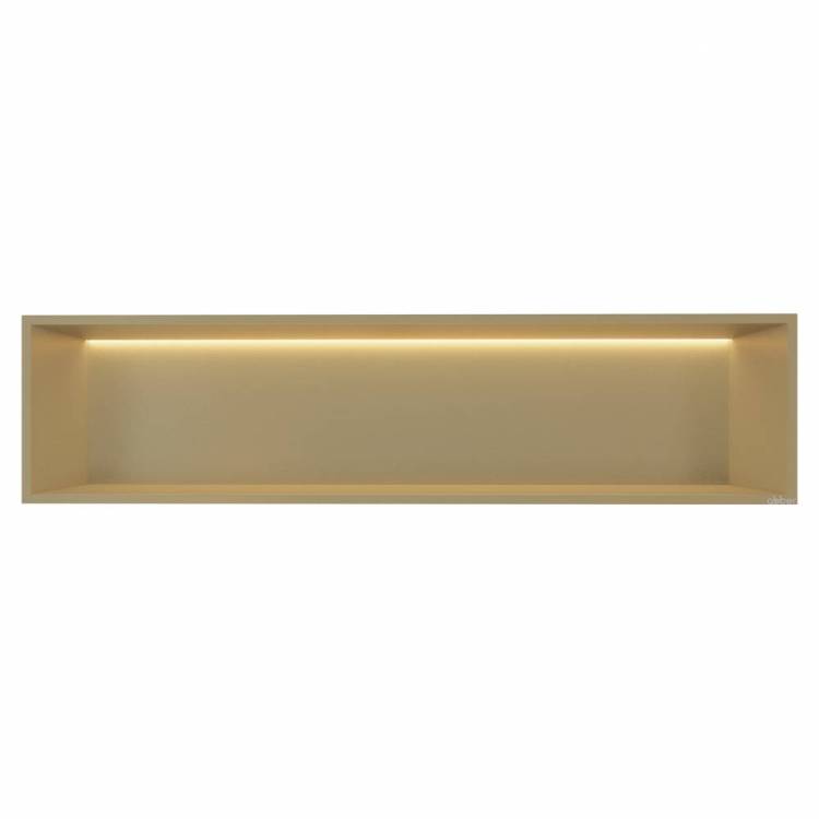 Встраиваемая ниша Abber Nischen AN3006G с LED подсветкой, золото матовое