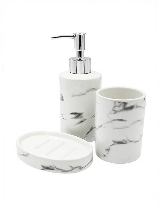 Набор аксессуаров для ванной Bath Plus Marmo W-CE2112AA-SET3 белый