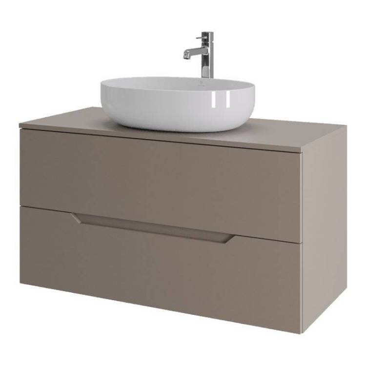 Тумба с раковиной Orange Line Li-100TuLMDF+B05-520W латте матовый, 100 см