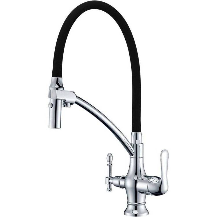 Смеситель для кухни Zorg Sanitary ZR 347-6 YF с гибким изливом