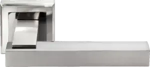 Дверная ручка Morelli MH-37 DIY MH-37 SN/BN-S (Белый никель/черный никель)