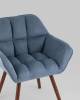 Кресло Stool Group Брайан BRUYNE HY-20-5218 замша, глубокий синий NC фото 7