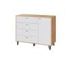 Комод ТЭКС Катрин-13 00-00185338 дуб крафт золотой, карбон фарфор