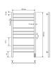 Полотенцесушитель электрический Comfysan Luce 013530 EC-10 100/50 черный матовый фото 3