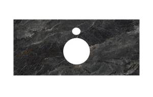 Столешница Kerama Marazzi Plaza 100 Риальто Темный Серый лаппатированный для накладных раковин