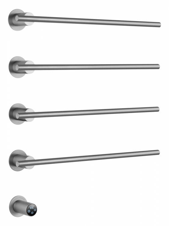 Полотенцесушитель электрический Wonzon & Woghand WW-A364-BR встраиваемый, Брашированный никель