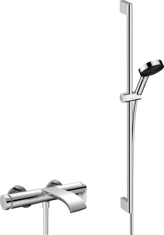 Душевой комплект Hansgrohe 75420000 + 24170000 хром