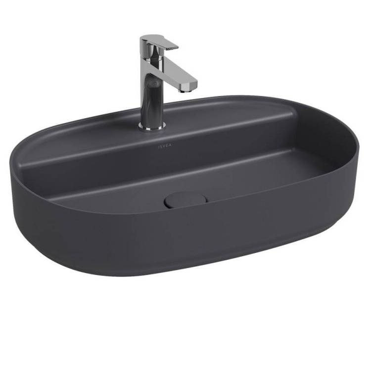 Раковина Isvea Infinity 10NF65060SV-2C 60 см, антрацит матовая