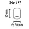 Потолочный светильник TopDecor Tubo6 P1 25 фото 2