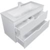 Тумба с раковиной Uperwood Modul 393020552 подвесная, матовая, белая, 100 см фото 3