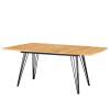 Стол Bradex Home Fusion FR 0805 дуб Навара, чёрный 140(180)x90x75 фото 2